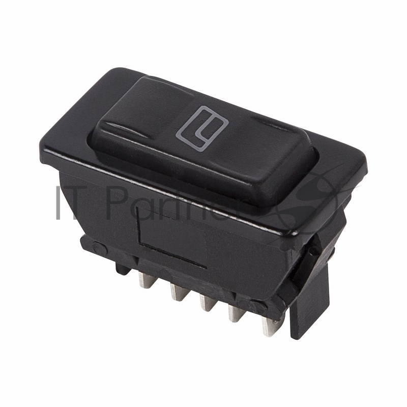 Rexant 36-4420 Выключатель (стеклоподъемника) клавишный 12V 20А (5с) (ON)-OFF-(ON)  черный  с подсветкой  