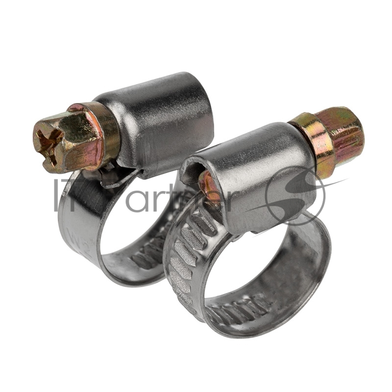 Хомут стальной червячный 8-12 (Россия) Rexant 07-0608