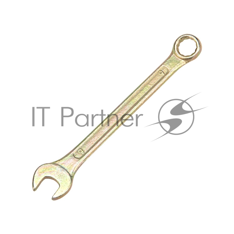 Rexant (12-5804-2) Ключ комбинированный 9мм, желтый цинк 