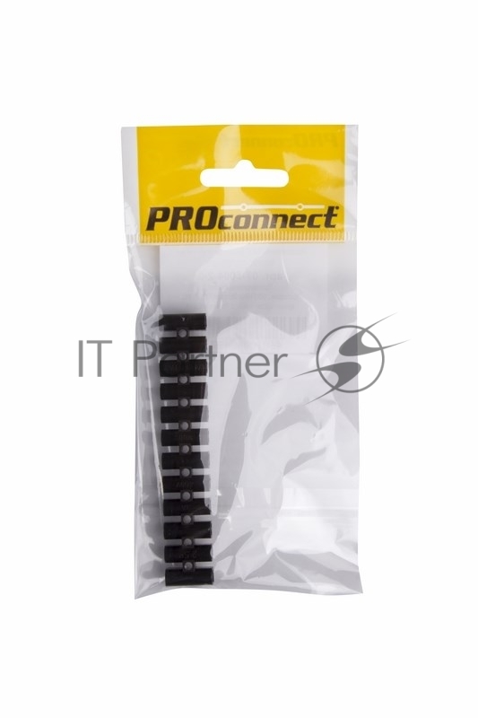 Колодка клеммная КВ-4 PROconnect, 3А, 4 мм², PP (полипропилен), черная, индивидуальная упаковка, 1 шт.