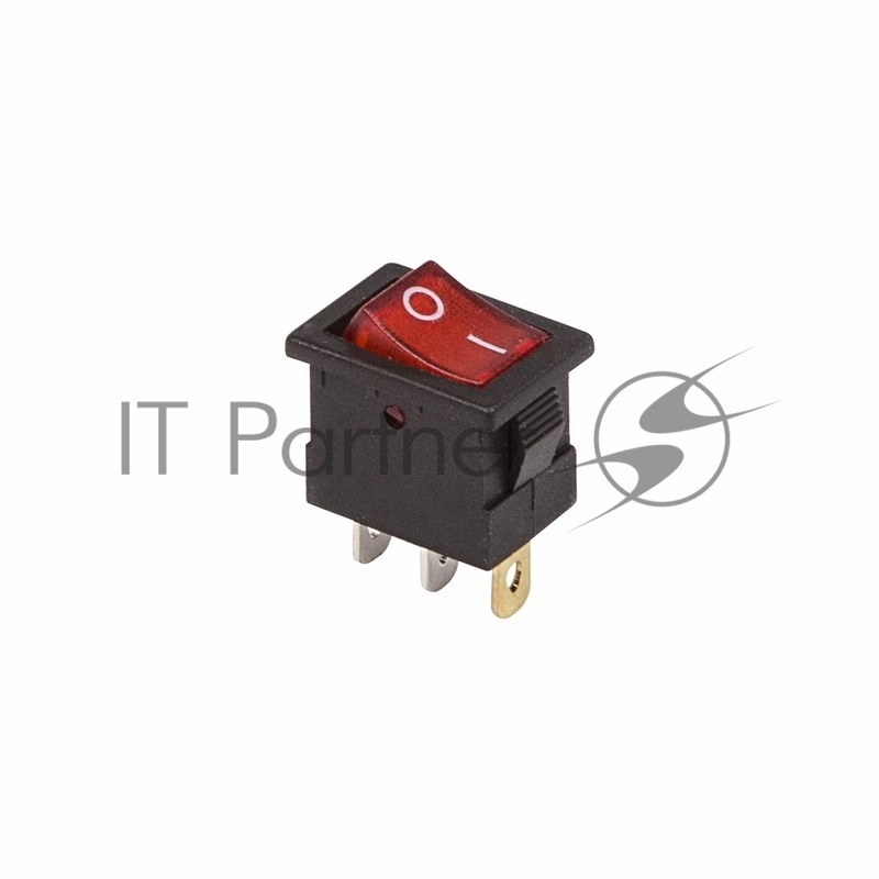 REXANT 36-2170 выкл. клавишный 12V 10А (3с) ON-OFF красный с подсветкой Mini (RWB-206-1)