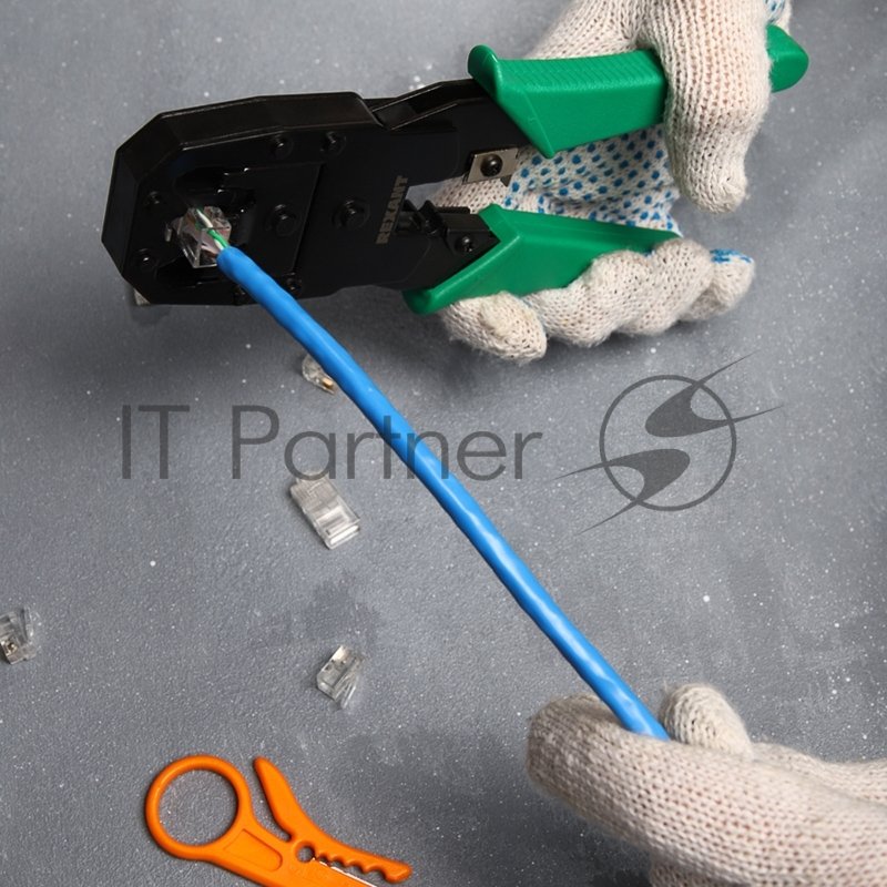 Кримпер Rexant HT-200 для обжима 8P8C, 6P6C, 4P4C, заделка витой пары