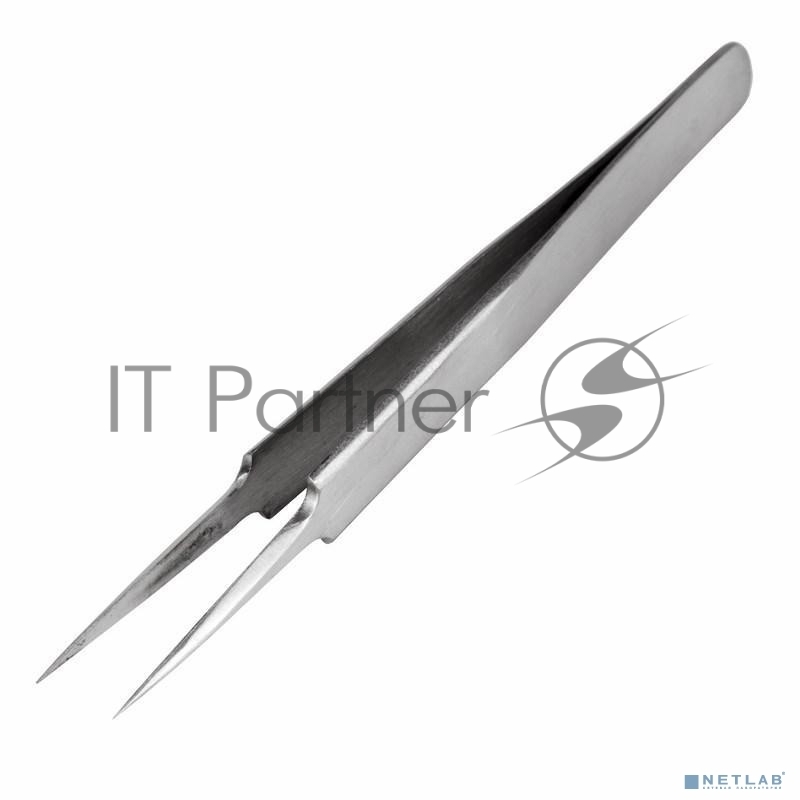 REXANT (12-0377) Пинцет прямой с закругленными кончиками 125 мм (блистер)