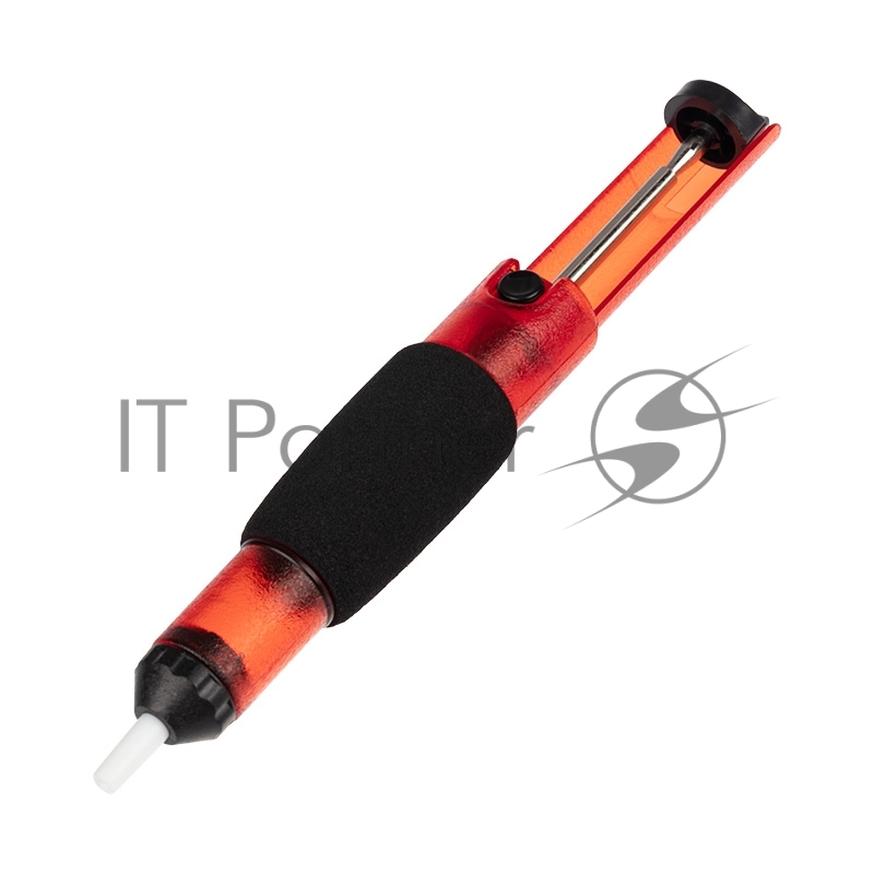 Rexant (12-0204) Вакуумный экстрактор припоя (оловоотсос), пластик, прозрачно-красный 