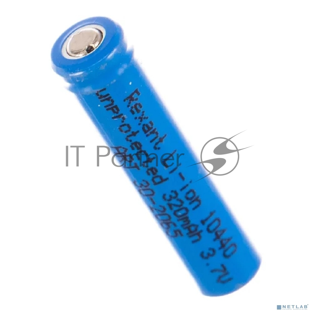 Rexant (30-2065) Аккумулятор Li-ion 10440, 3,7В, 320мАч, без платы защиты, плоский контакт, 10 шт, коробка