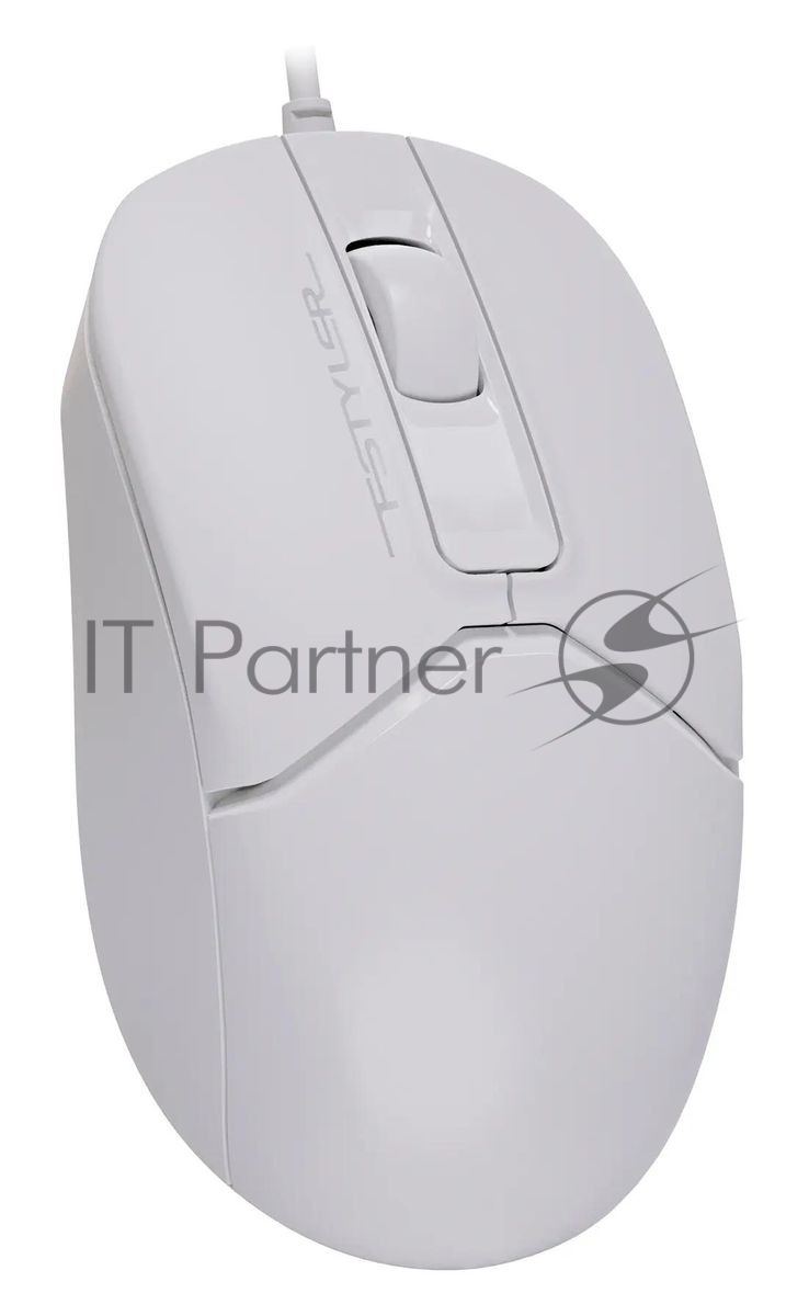 Мышь проводная A4Tech Fstyler FM12 белый, 1000 dpi, USB Type-A, кнопки - 3