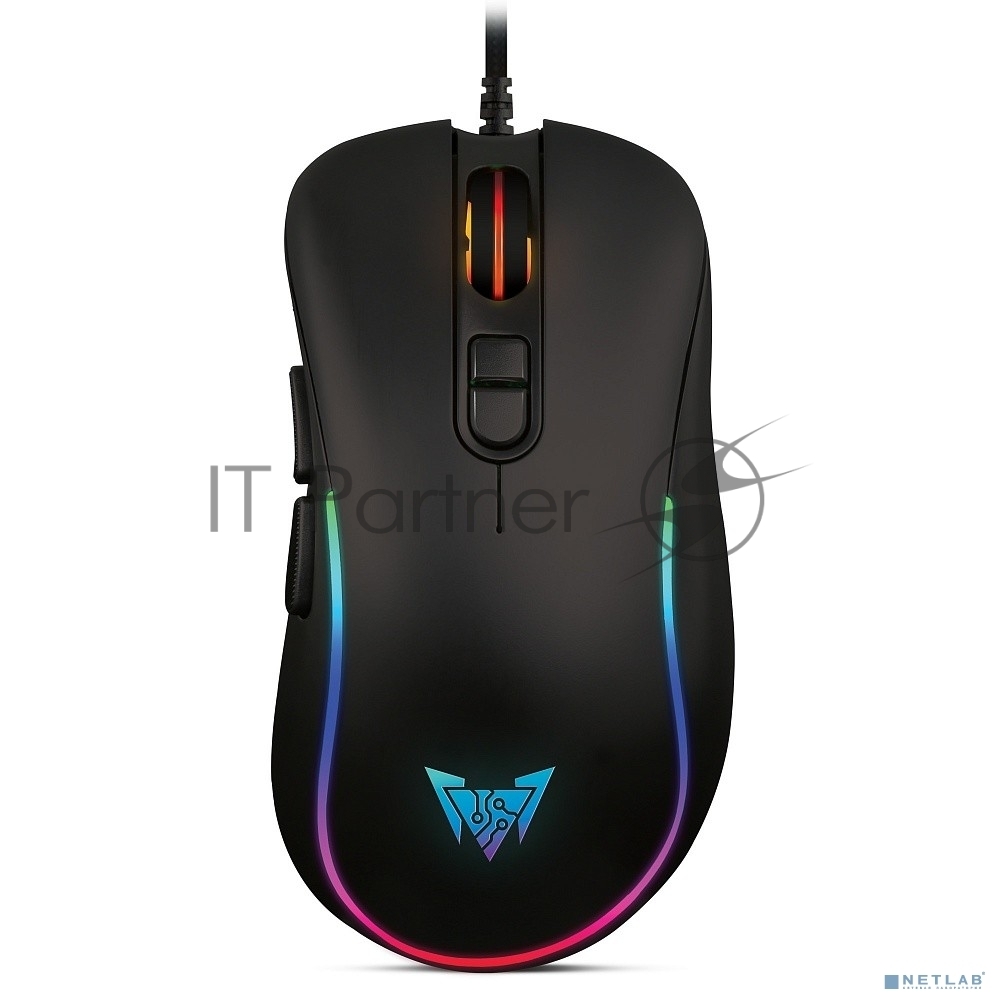 Мышь проводная Crown CMGM-902 черный, 7200 dpi, USB, кнопки - 7