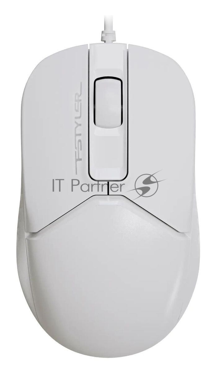 Мышь проводная A4Tech Fstyler FM12 белый, 1000 dpi, USB Type-A, кнопки - 3