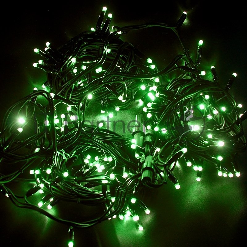 Гирлянда Neon-night "Дюраплей LED" 20м 200 LED черный каучук Зеленая
