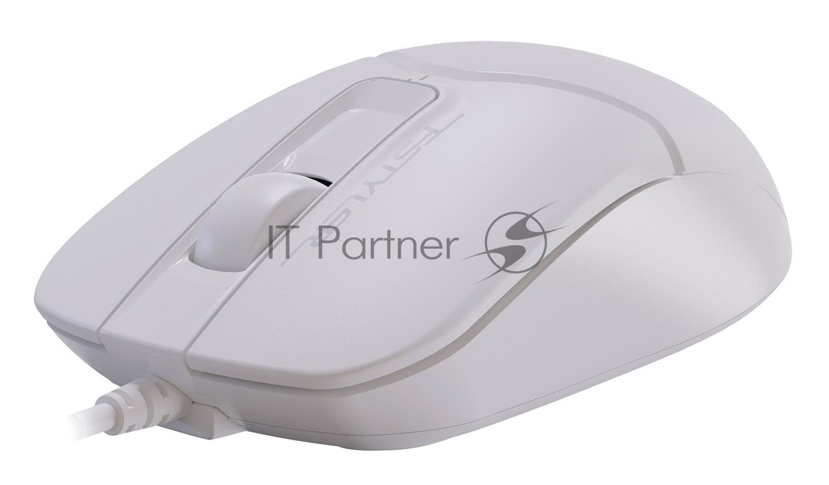 Мышь проводная A4Tech Fstyler FM12 белый, 1000 dpi, USB Type-A, кнопки - 3
