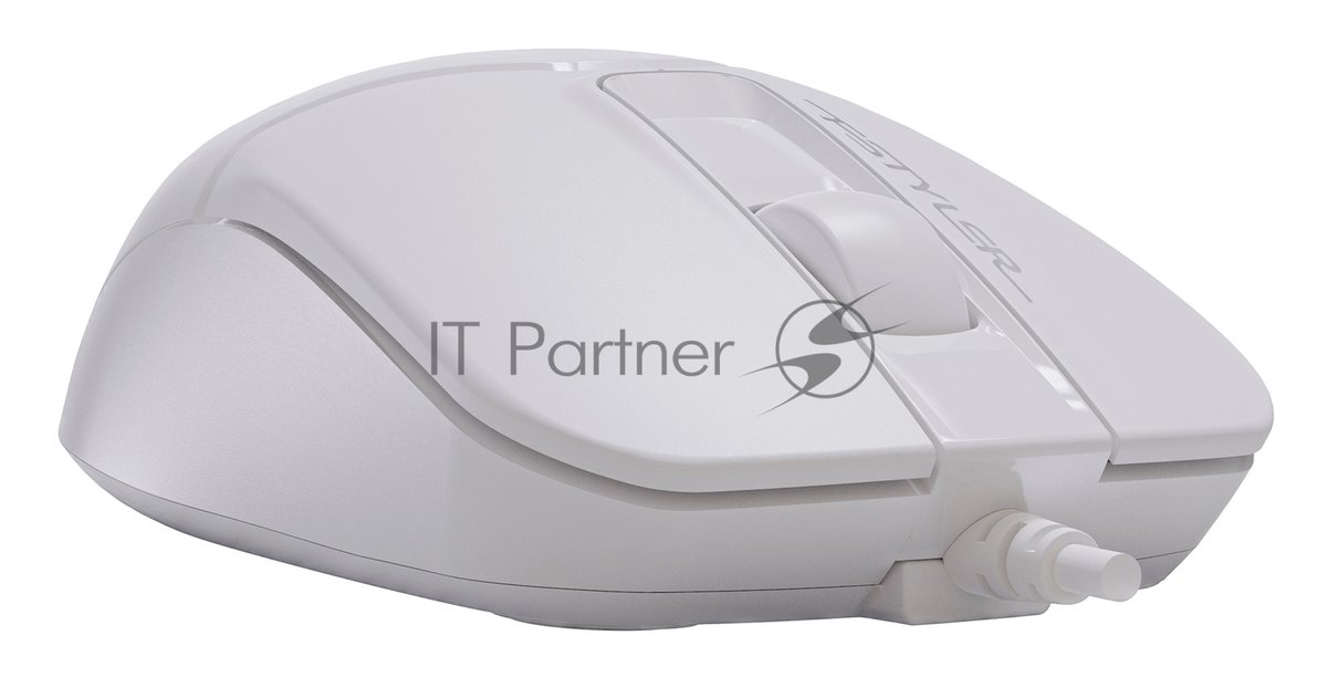 Мышь проводная A4Tech Fstyler FM12 белый, 1000 dpi, USB Type-A, кнопки - 3
