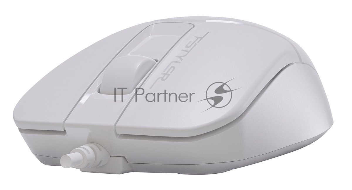 Мышь проводная A4Tech Fstyler FM12 белый, 1000 dpi, USB Type-A, кнопки - 3