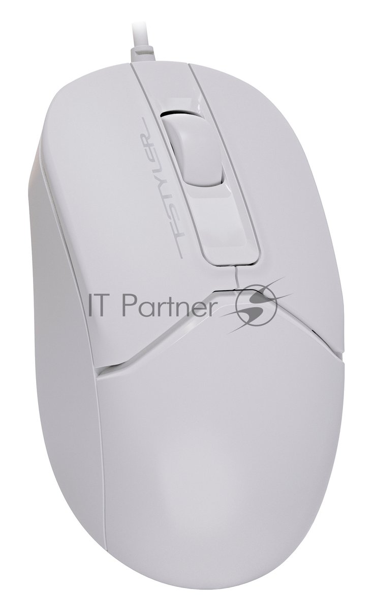 Мышь проводная A4Tech Fstyler FM12 белый, 1000 dpi, USB Type-A, кнопки - 3