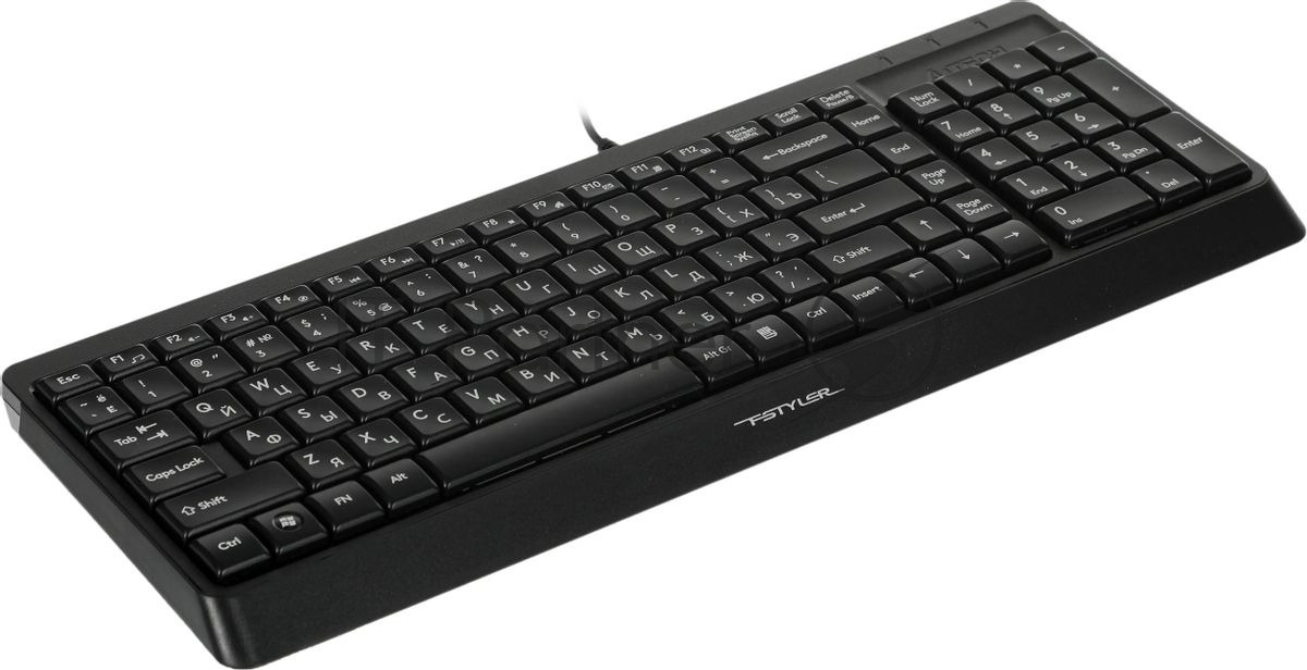 Клавиатура проводная A4Tech Fstyler FK15, USB, черный