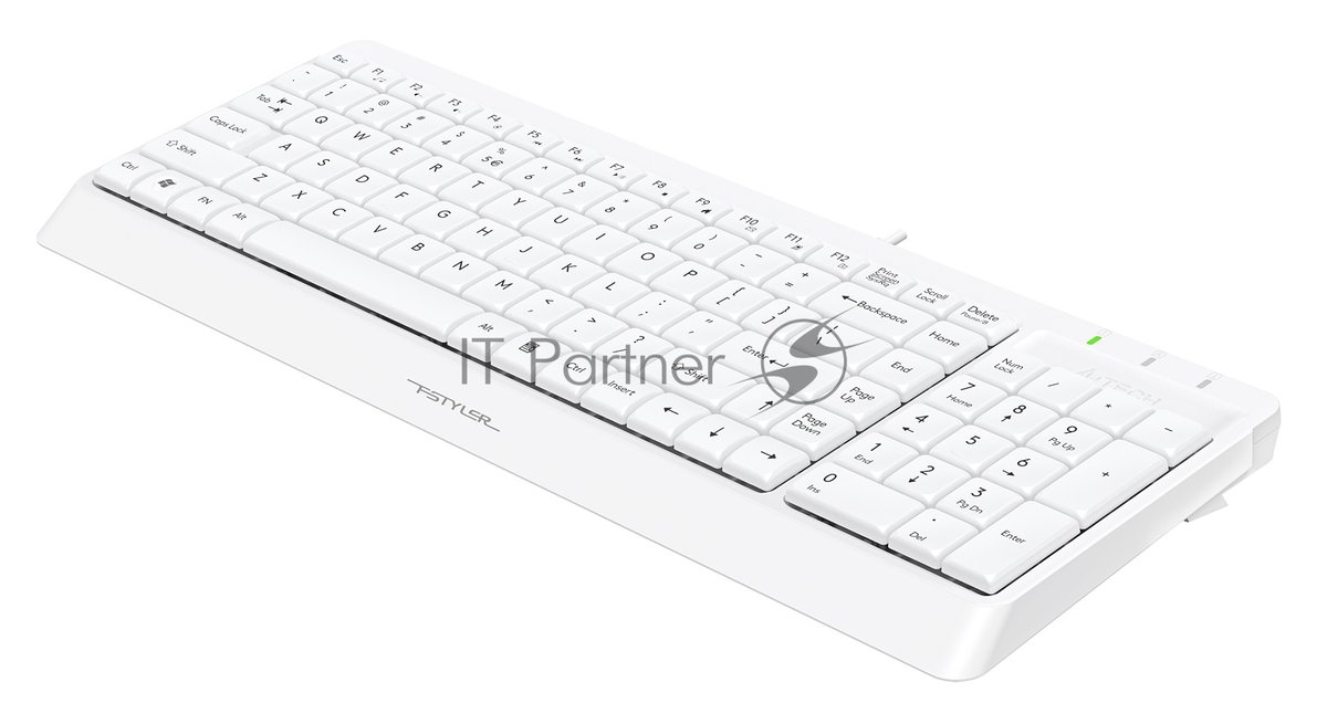 Клавиатура проводная A4Tech Fstyler FK15, USB, белый