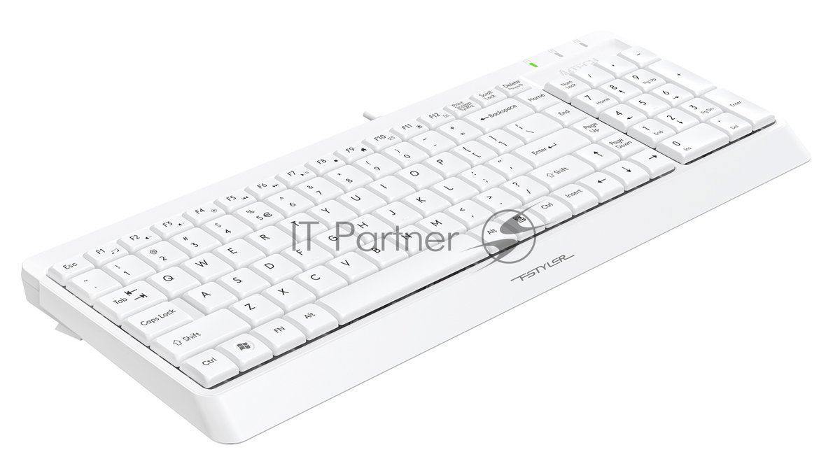 Клавиатура проводная A4Tech Fstyler FK15, USB, белый