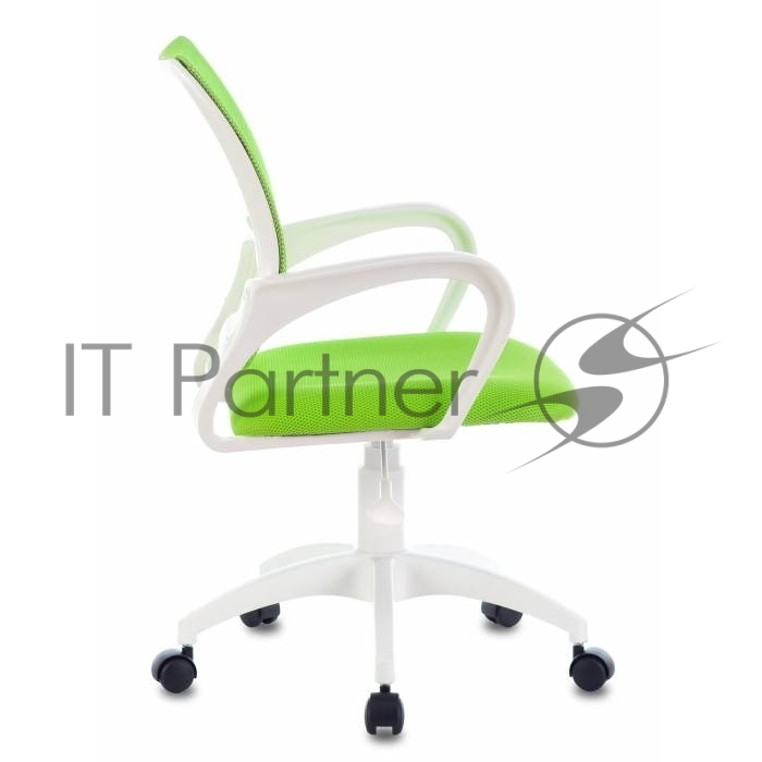 Кресло компьютерное Бюрократ CH-W695NLT TW-03A TW-18 салатовый, крестовина пластик, пластик белый