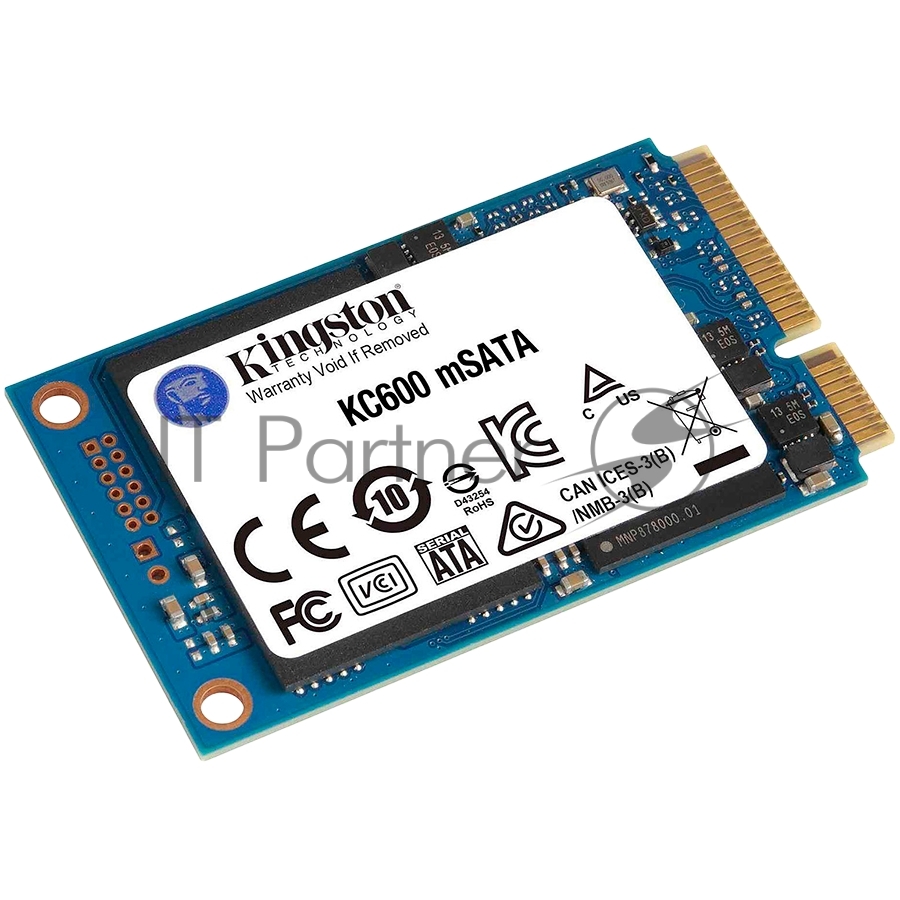 Накопитель SSD Kingston KC600, 1Tb, mSATA, R/W 550/520