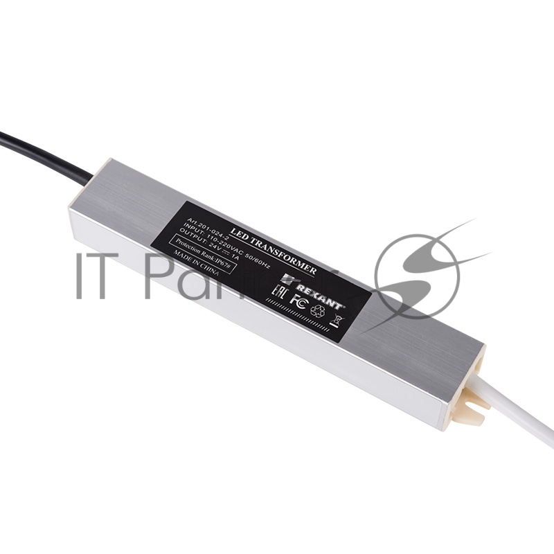 Источник питания Rexant тонкий 220 V AC/24 V DC 1 А 24 W с проводами, влагозащищенный (IP67)