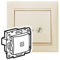Механизм выключателя 1-кл. СП Valena 10А IP31 с подсветкой сл. кость (DIY-упак.) Legrand 695601