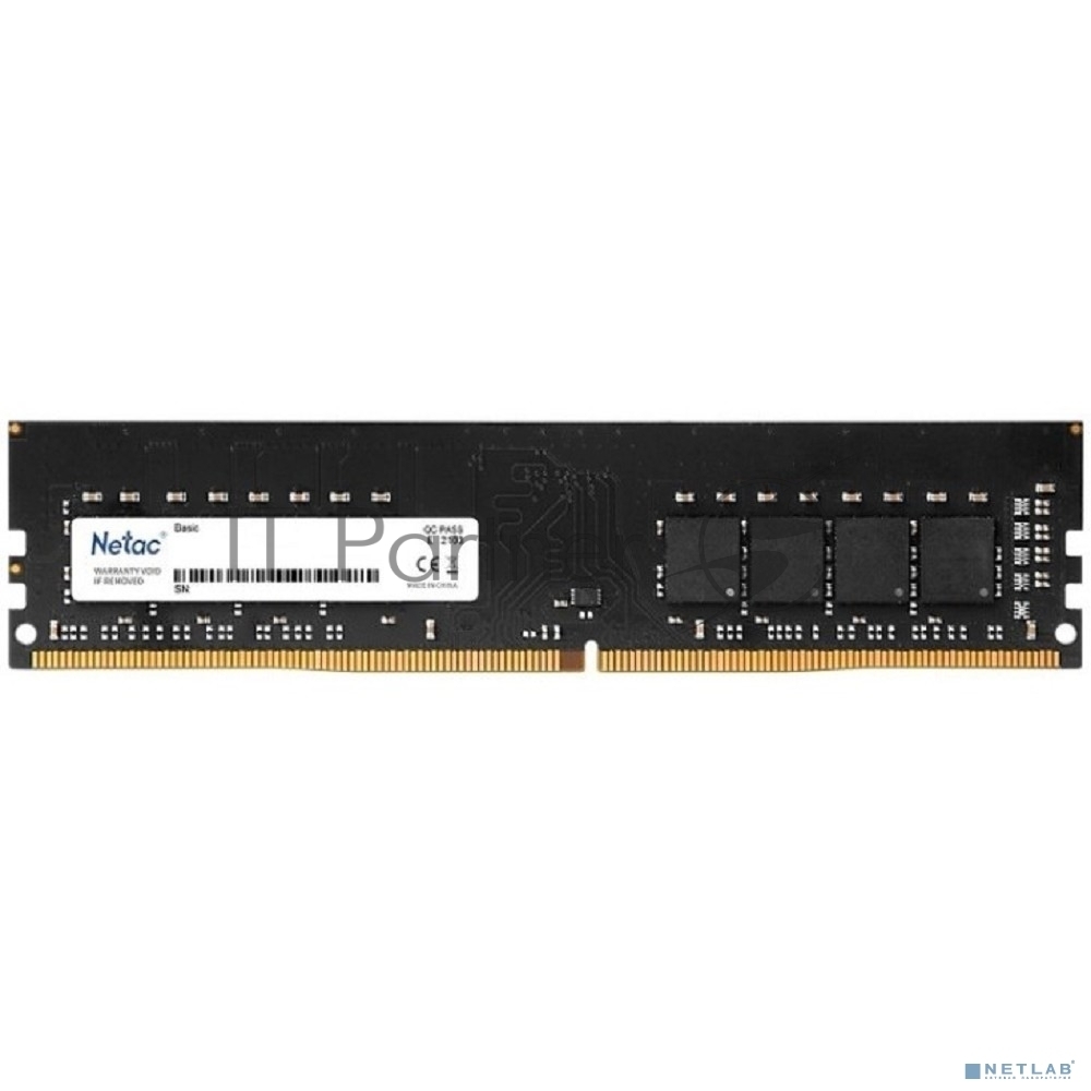 Оперативная память DDR4 8Gb 3200MHz Netac NTBSD4P32SP-08 Basic RTL PC4-25600 CL16 DIMM 288-pin 1.35В single rank Ret [NTBSD4P32SP-08]