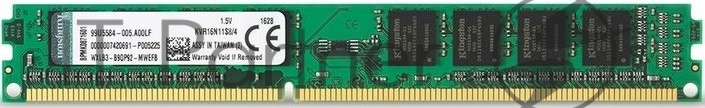 Оперативная память Kingston ValueRAM, DDR3L, 4GB (1x4GB), 1600MHz, CL11, DIMM
