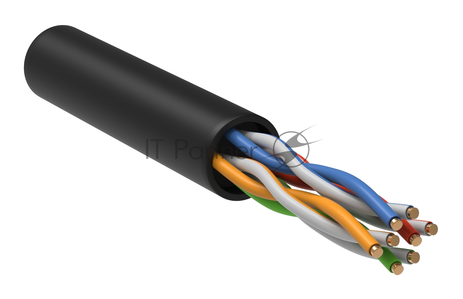 Кабель информационный ITK LC3-C5E04-139-100 кат.5е U/UTP не экранированный 4X2X24AWG LDPE внешний 100м черный