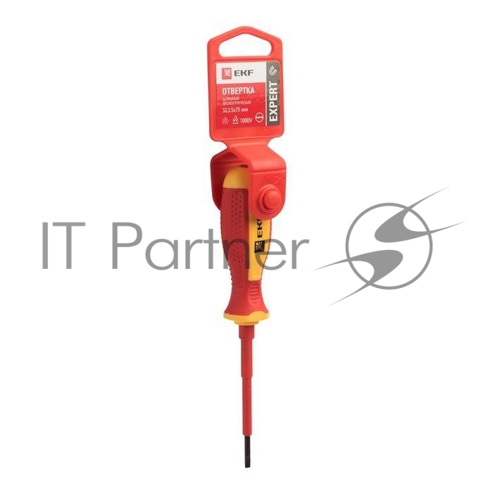 Отвертка SL3х75мм Expert 1000В PROхima EKF sl-3-75-exp-in