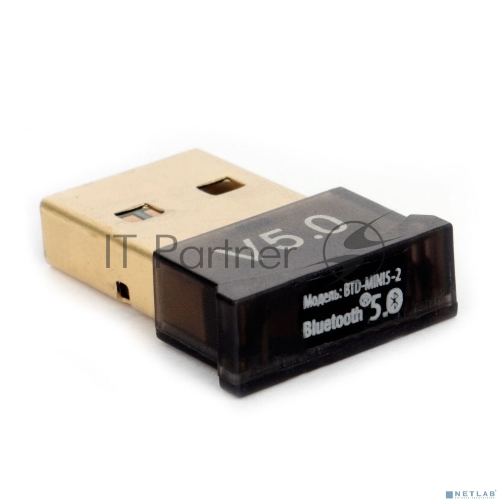 Gembird Адаптер Bluetooth, ультратонкий корпус, v.5.0, 20 метров, USB (BTD-MINI5-2)