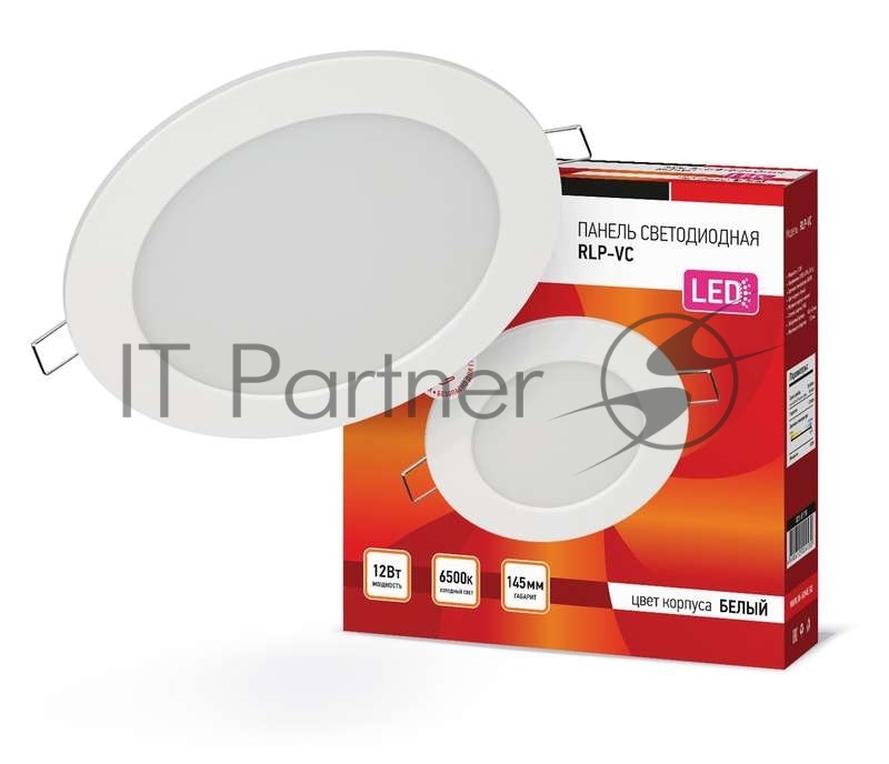 Светильник LED IN HOME 4690612024530, 12 Вт, 6500К, 960 лм, IP40