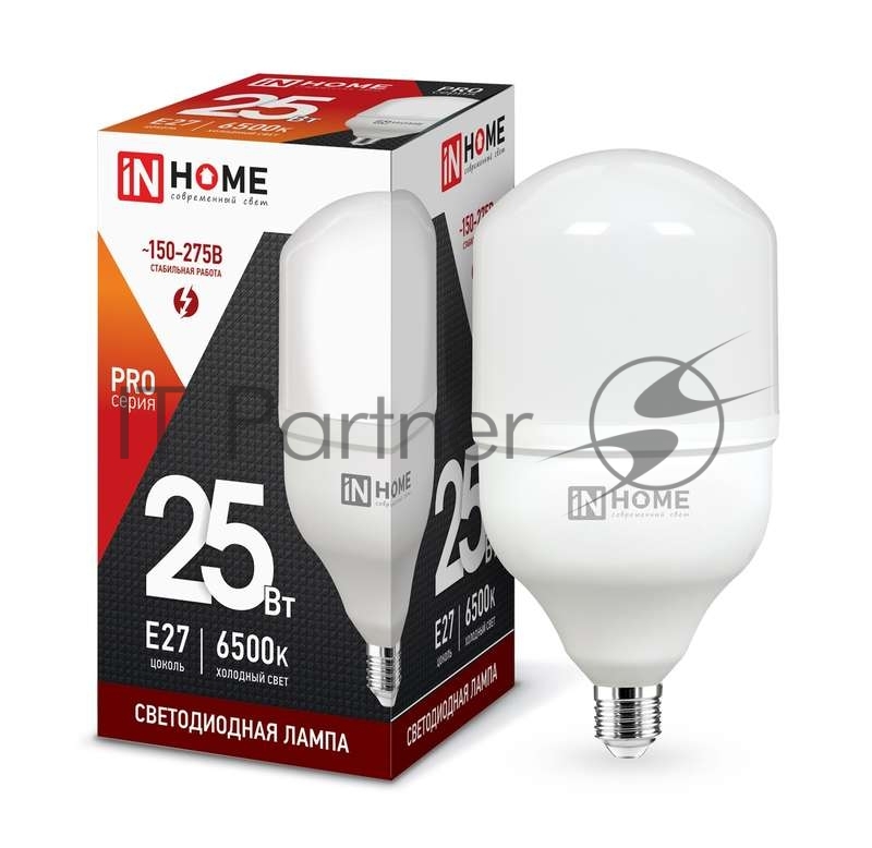 Лампа светодиодная LED-HP-PRO 25Вт 230В 6500К E27 2250лм IN HOME 4690612031064