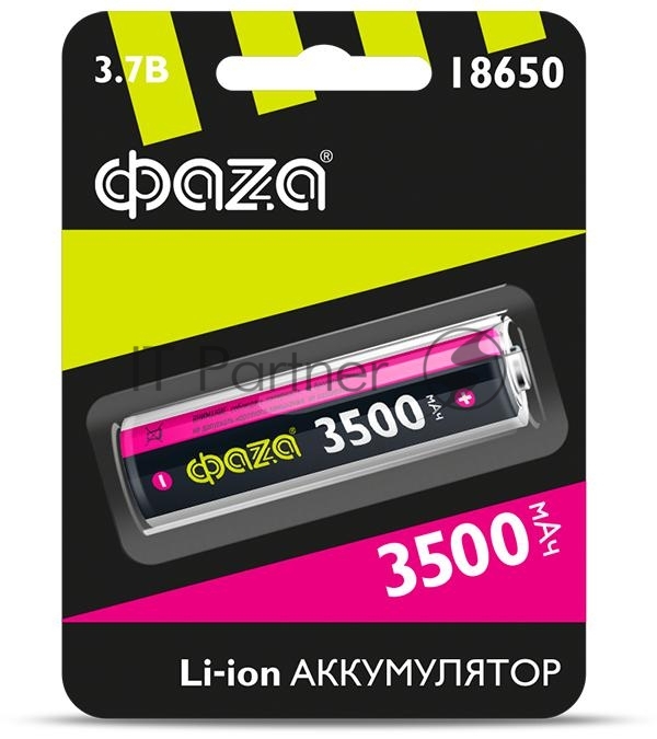 Аккумулятор ФАZА 5028050, Li-Ion 18650, 3500мАч, 3.7В