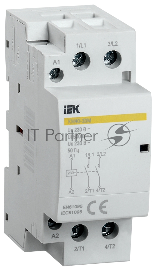 Контактор модульный КМ40-20М AC IEK MKK11-40-20