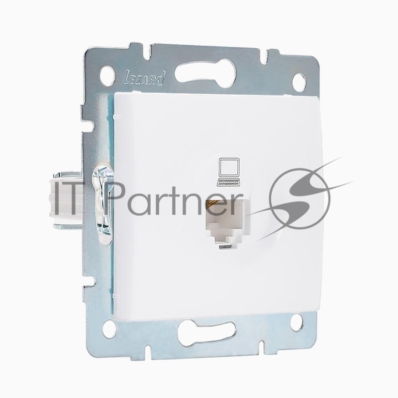 Механизм розетки компьютерн. 1-м СП KARINA RJ45 белый LEZARD 707-0288-139