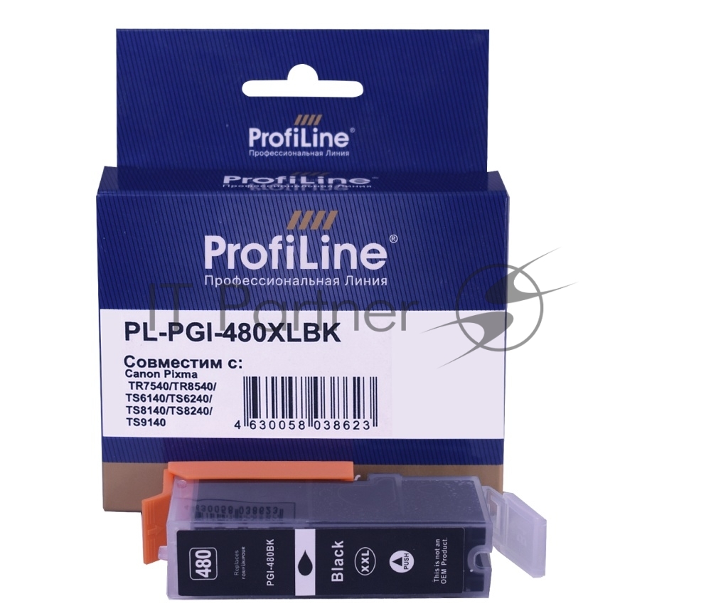 Картридж струйный ProfiLine PL-PGI-480XLBK для принтеров Canon Pixma TR7540/TR8540/TS6140/TS6240/TS8140/TS8240/TS9140 с чернилами Black