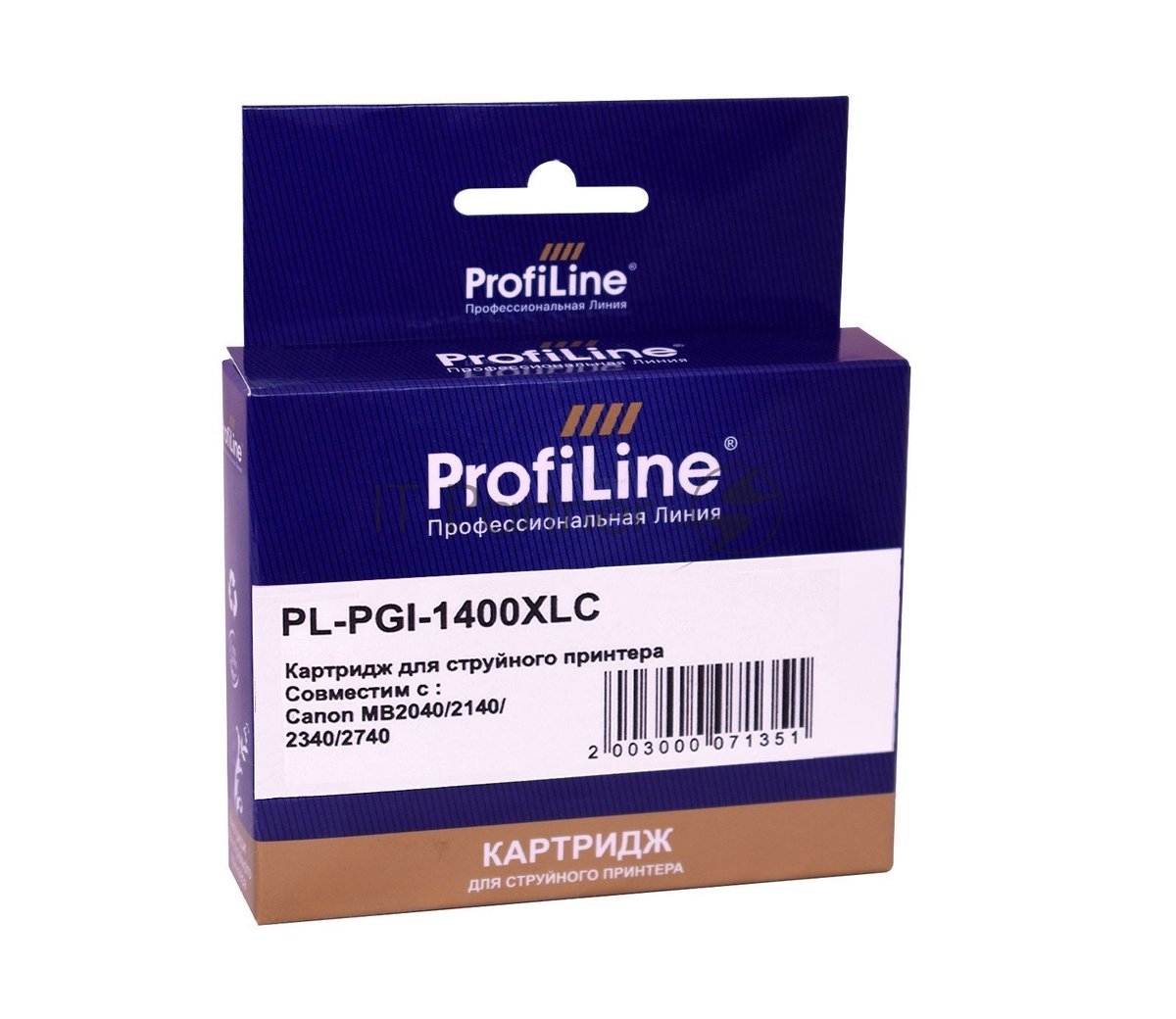 Картридж струйный ProfiLine PL-PGI-1400XLC для принтеров Canon MB2040/MB2140/MB2340/MB2740 с чернилами Cyan