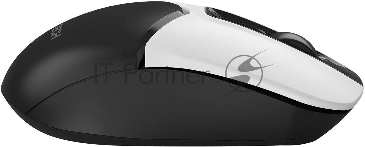 Мышь беспроводная A4Tech Fstyler FG12S белый/черный, 1200 dpi, радиоканал, USB, кнопки - 3
