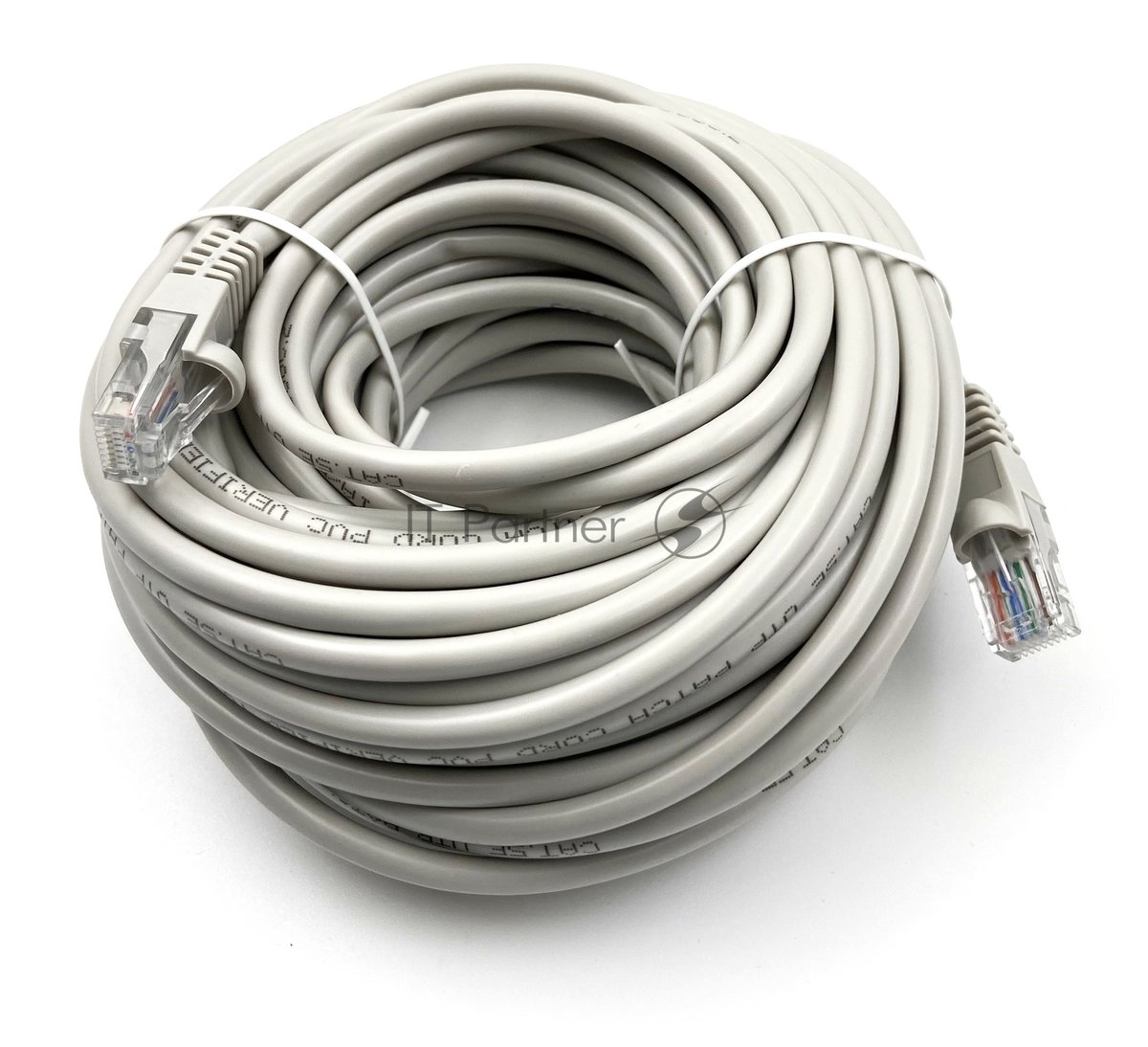 Патч-корд Buro UTP cat.5e 15м серый RJ-45 (m)-RJ-45 (m)
