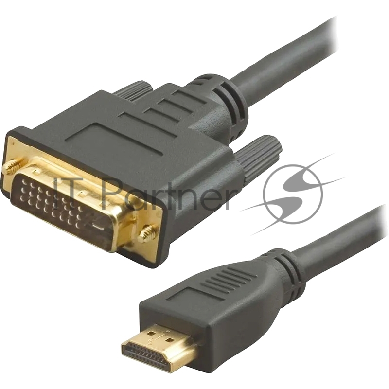 Кабель аудио-видео Lazco WH-141 HDMI (m)/DVI-D(m) 15м. позолоченные контакты черный (WH-141(15M))