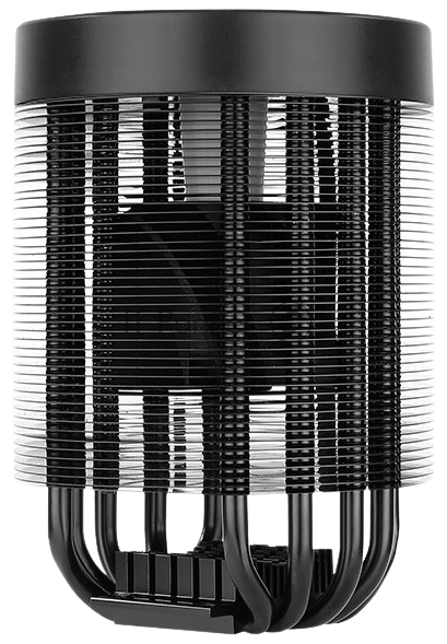 Кулер для процессора AeroCool/Formula Mirage 5 черный, 60 мм, алюминий/медь, 3000 об/мин, 30 дБ, 4 pin, 150 Вт, 145 мм