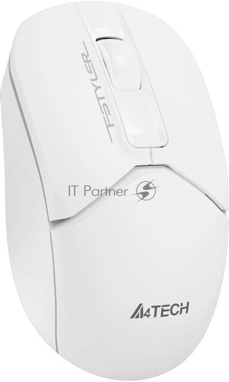 Мышь беспроводная A4Tech Fstyler FG12S белый, 1200 dpi, радиоканал, USB, кнопки - 3