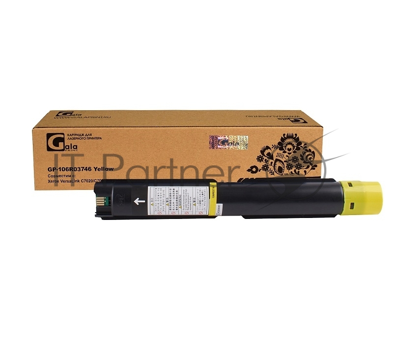 Картридж лазерный GalaPrint GP-106R03746, желтый, 16500 стр