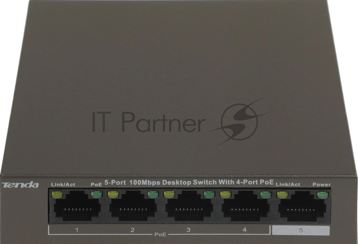 Коммутатор Tenda TEF1105P-4-38W 5PORT 10/100M