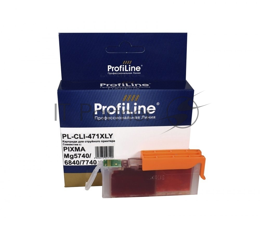Картридж струйный ProfiLine PL-CLI-471 XLY для принтеров Canon PIXMA MG5740/MG6840/MG7740/TS5040/TS6040/TS8040/TS9040 с чернилами Yellow