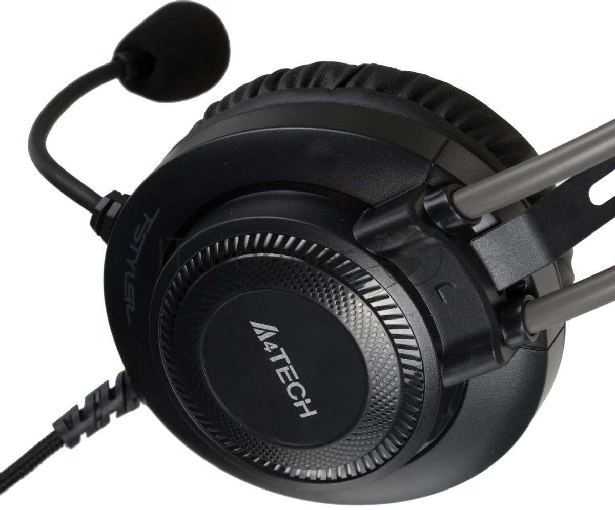 Гарнитура A4Tech Fstyler FH200U серый, проводная