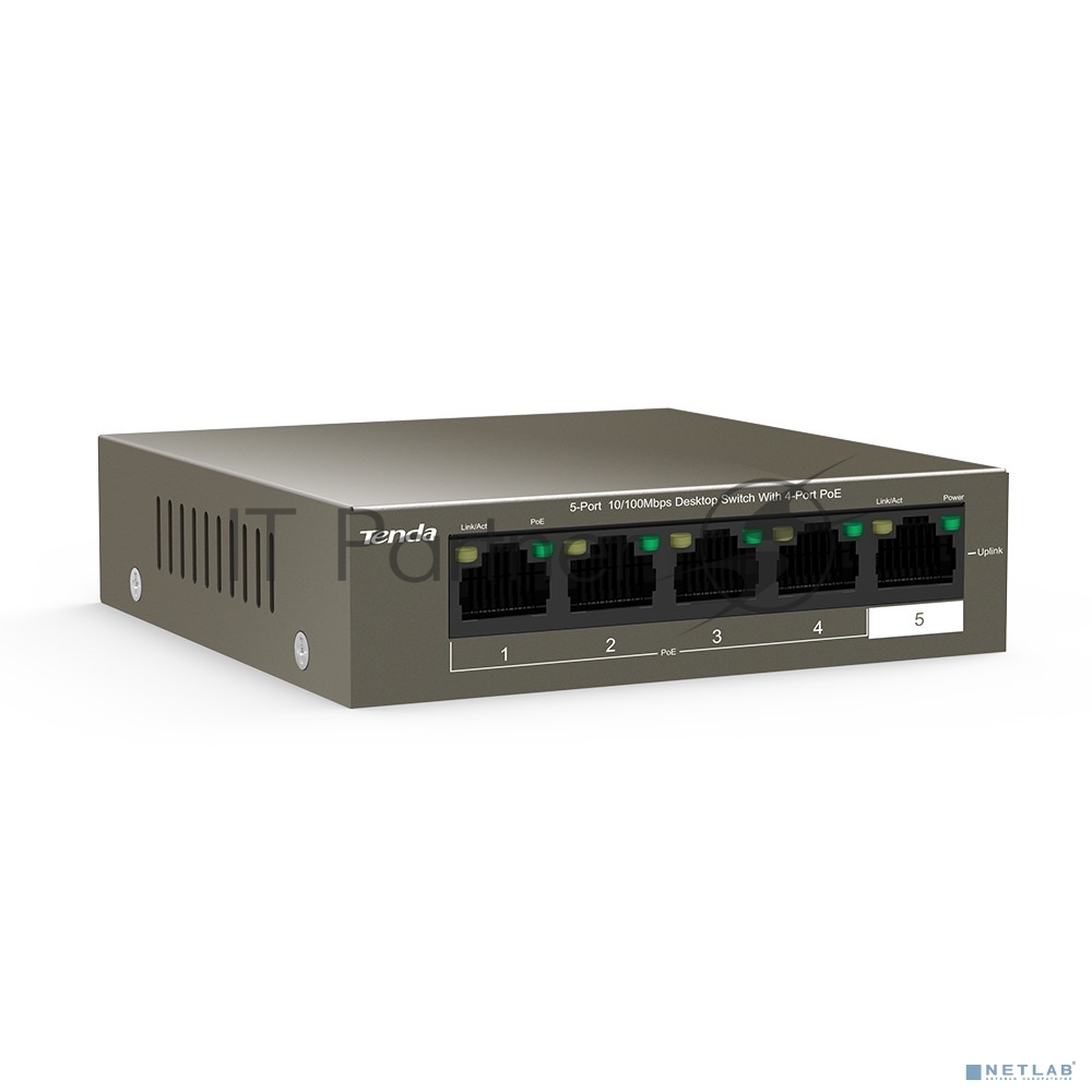 Коммутатор Tenda TEF1105P-4-38W 5PORT 10/100M