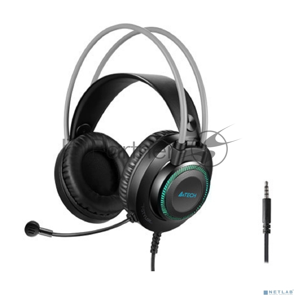 Гарнитура A4Tech Fstyler FH200i серый, проводная