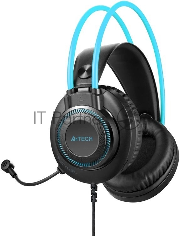 Гарнитура A4Tech Fstyler FH200U серый/синий, проводная