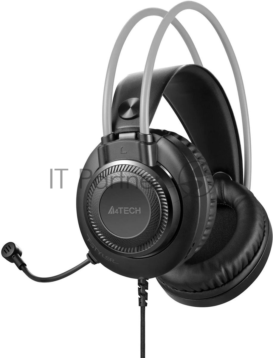 Гарнитура A4Tech Fstyler FH200U серый, проводная