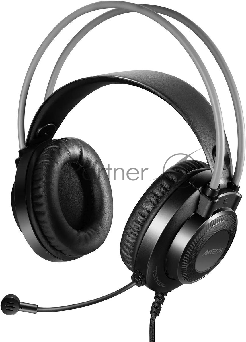 Гарнитура A4Tech Fstyler FH200U серый, проводная
